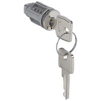 Цилиндр под стандартный ключ для рукоятки Кат. № 0 347 71/72 - для шкафов Altis - для ключа № 1242 E | код 034787 |  Legrand